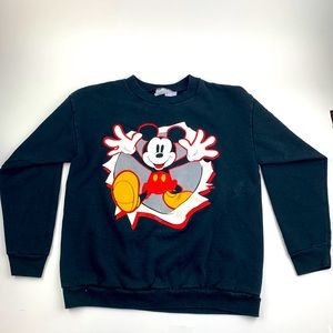 Vintage Youth Mickey and Co Black Sweatshirt